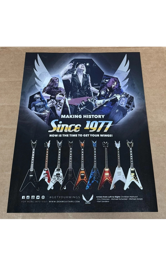 Schenker / Martucci / Peterson / Amott - DEAN GUITARS - 2019 Print Advertisement