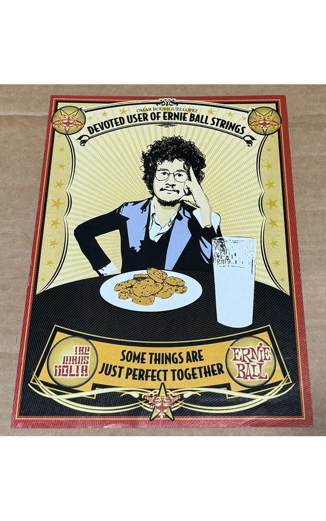 OMAR RODRIGUEZ-LOPEZ - Ernie Ball - 2008 Print Advertisement