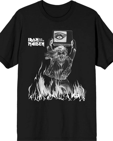 Iron Maiden Est. 1975 Holy Smoke Flames Crop [T-Shirt]