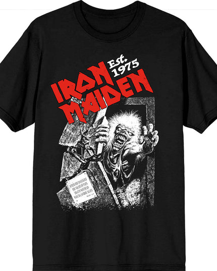 Iron Maiden Est. 1975 No Prayer Grave Red Logo [T-Shirt]