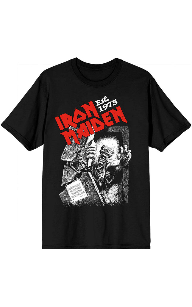 Iron Maiden Est. 1975 No Prayer Grave Red Logo [T-Shirt]