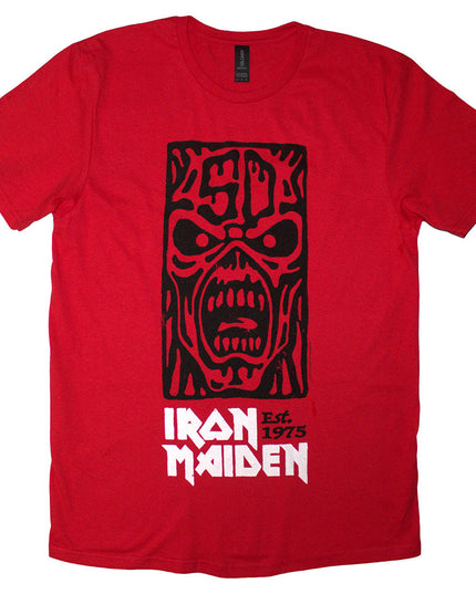 Iron Maiden Est. 1975 Stamp Logo Black [T-Shirt]