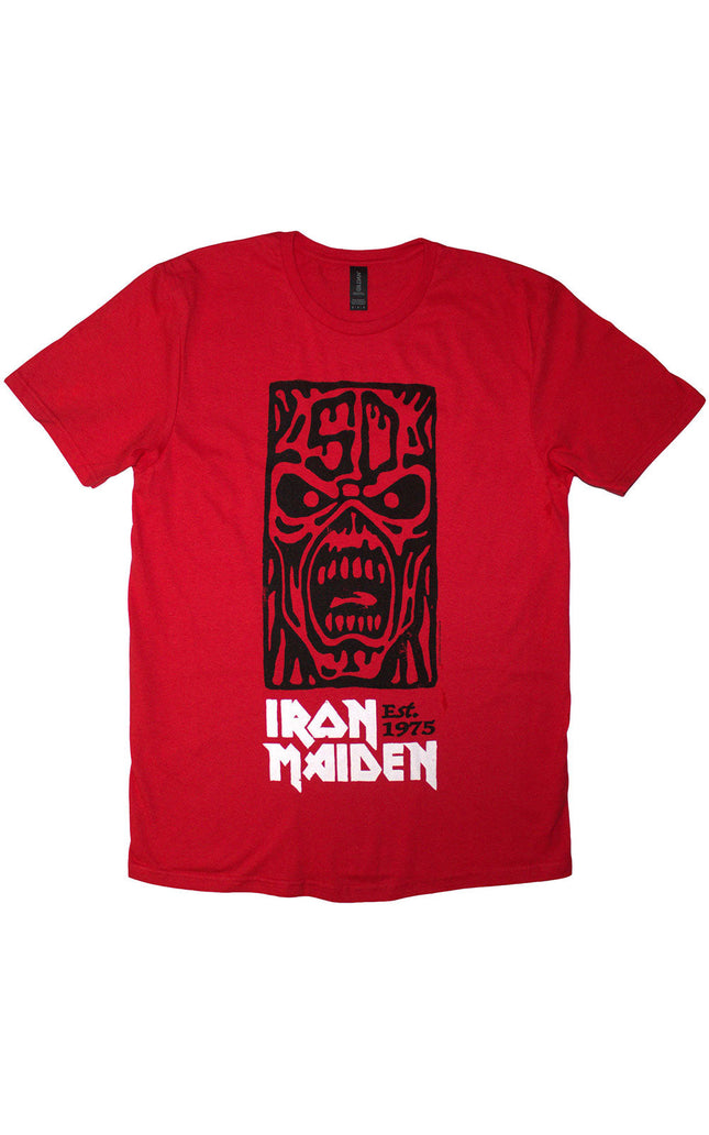 Iron Maiden Est. 1975 Stamp Logo Black [T-Shirt]