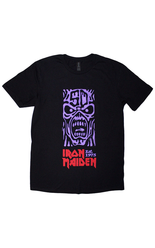 Iron Maiden Est. 1975 Stamp Logo Purple [T-Shirt]