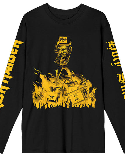 Iron Maiden Holy Smoke Isolated Yellow [L/S Shirt]