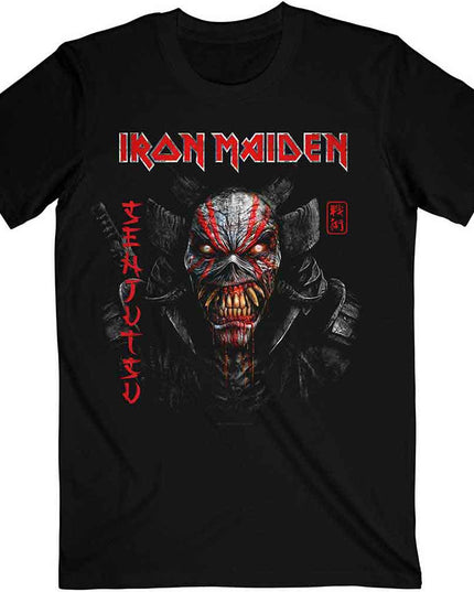 Iron Maiden Senjutsu Black Cover Vertical Logo [T-Shirt]