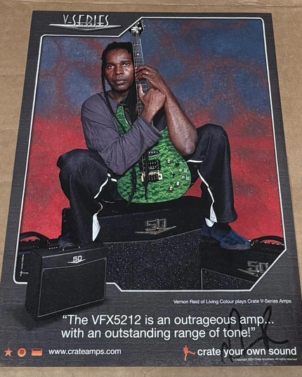 VERNON REID of LIVING COLOUR - CRATE AMPS - 2004 Print Ad