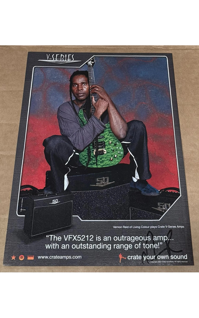 VERNON REID of LIVING COLOUR - CRATE AMPS - 2004 Print Ad