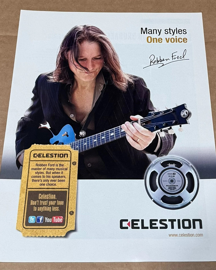 ROBBEN FORD - CELESTION SPEAKERS - 2013 Print Advertisement