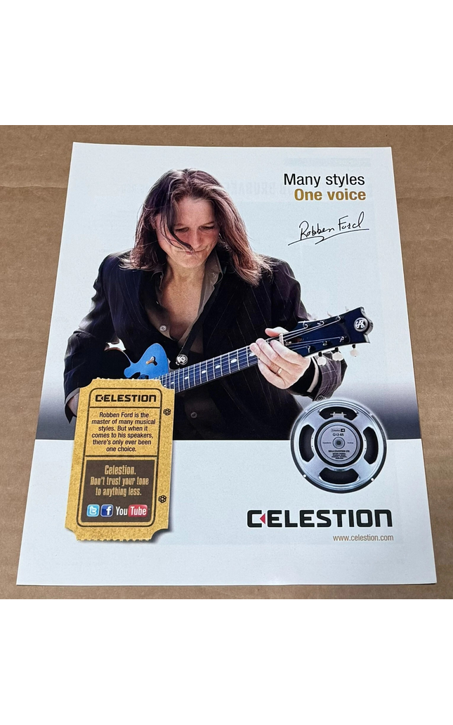 ROBBEN FORD - CELESTION SPEAKERS - 2013 Print Advertisement