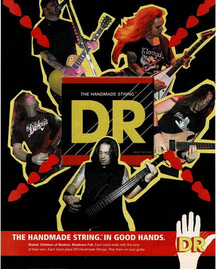 STAIND / CHILDREN OF BODOM / SHADOWS FALL - DR Strings Print Ad