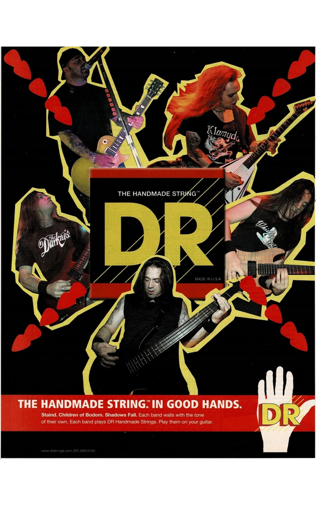 STAIND / CHILDREN OF BODOM / SHADOWS FALL - DR Strings Print Ad