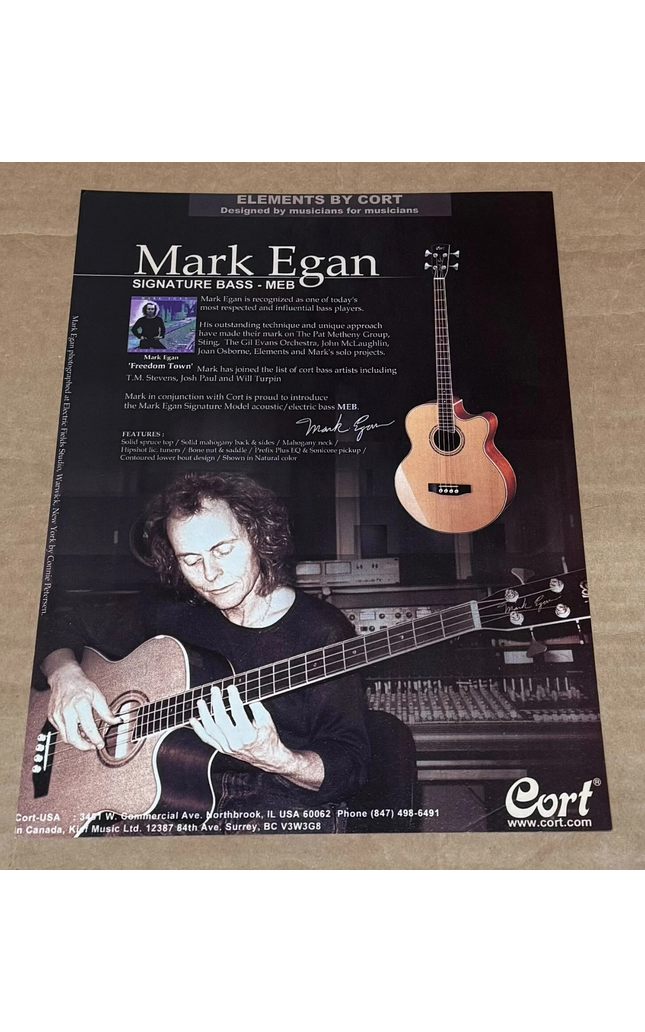 Cort Guitars - MARK EGAN - MEB - 2003 Print Ad