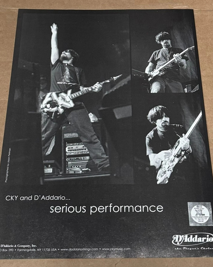 D'Addario Strings - CKY - 2003 Print Advertisement