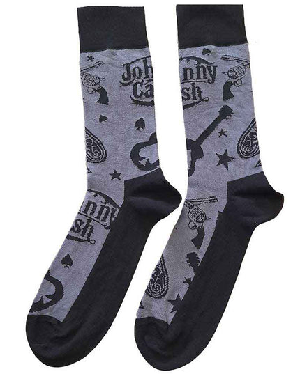 Johnny Cash Guitars 'n Guns [Socks]