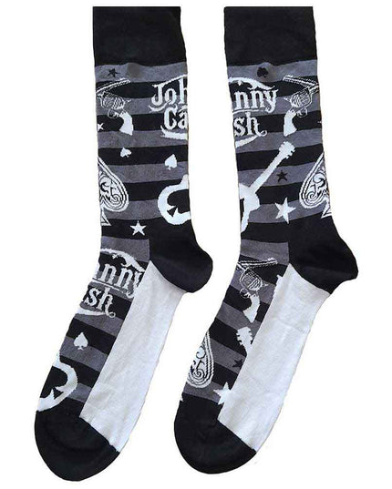 Johnny Cash Guitars 'n Guns [Socks]