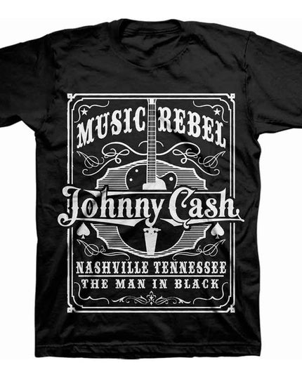 Johnny Cash Music Rebel [T-Shirt]