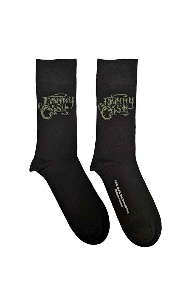 Johnny Cash Text Logo [Socks]