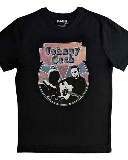 Johnny Cash Walking Guitar & Front On [T-Shirt]