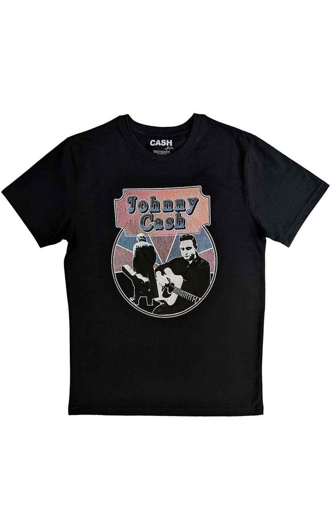 Johnny Cash Walking Guitar & Front On [T-Shirt]