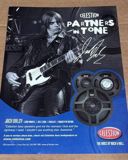 CELESTION SPEAKERS - JACK DALEY - 2005 Print Advertisement