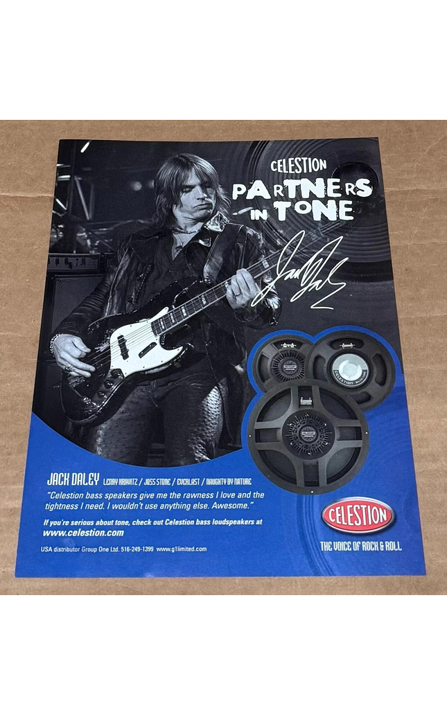 CELESTION SPEAKERS - JACK DALEY - 2005 Print Advertisement