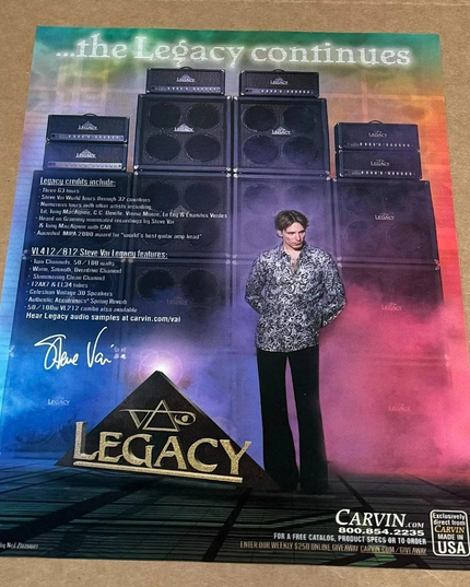 CARVIN AMPS - STEVE VAI - 2003 Print Advertisement
