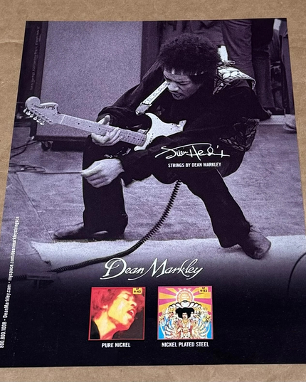 Dean Markley Strings - Jimi Hendrix - 2007 Print Advertisement