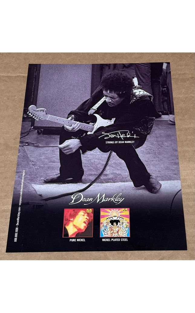 Dean Markley Strings - Jimi Hendrix - 2007 Print Advertisement