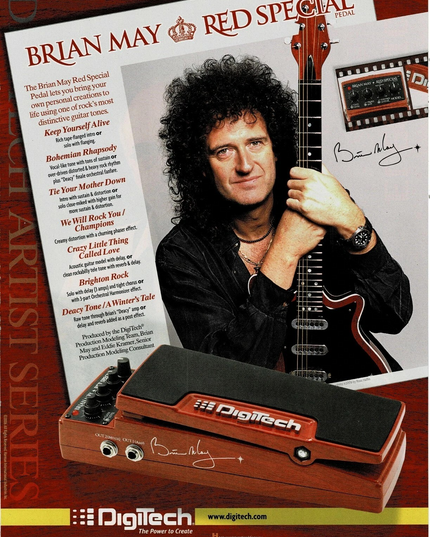 DigiTech Pedals - Brian May of Queen - 2006 Print Advertisement