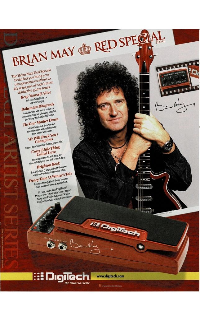 DigiTech Pedals - Brian May of Queen - 2006 Print Advertisement