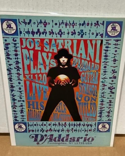 JOE SATRIANI - D'Addario Strings - 1996 Print Advertisement