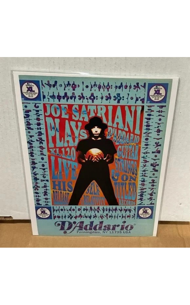 JOE SATRIANI - D'Addario Strings - 1996 Print Advertisement