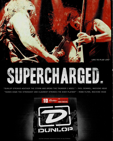 Phil Demmel & Robb Flynn of Machine Head - Dunlop - 2009 Print Advertisement