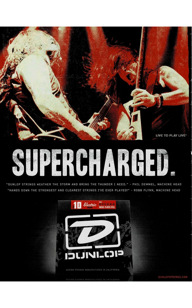 Phil Demmel & Robb Flynn of Machine Head - Dunlop - 2009 Print Advertisement