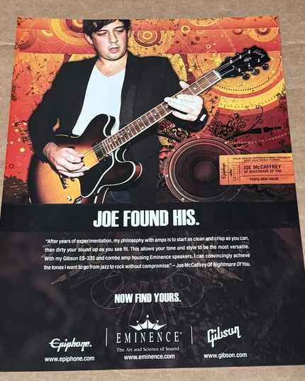 Joe McCaffrey - Eminence Speakers - 2007 Print Ad