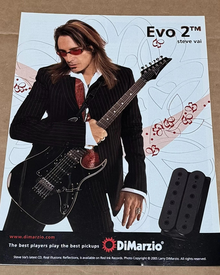 STEVE VAI - DiMarzio Pickups - 2006 Print Advertisement