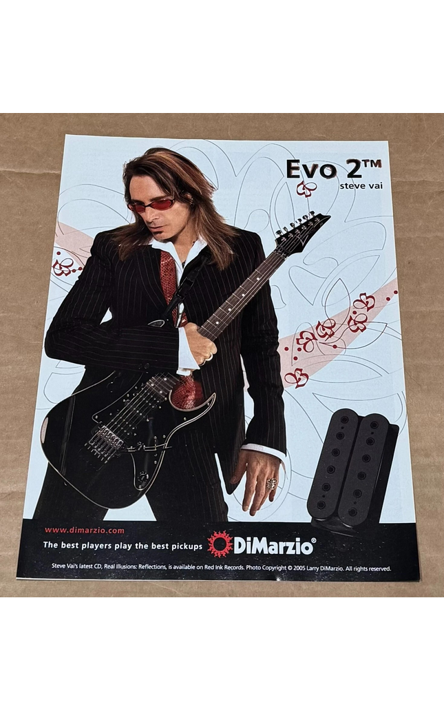 STEVE VAI - DiMarzio Pickups - 2006 Print Advertisement