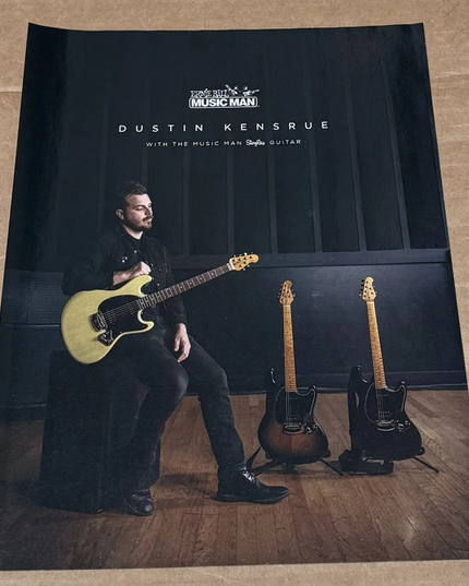 Ernie Ball / MUSIC MAN - DUSTIN KENSRUE - 2018 Print Ad