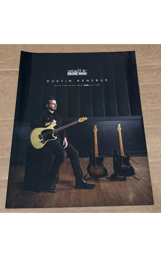 Ernie Ball / MUSIC MAN - DUSTIN KENSRUE - 2018 Print Ad