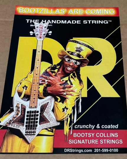 BOOTSY COLLINS - DR Strings - 2003 Print Advertisement
