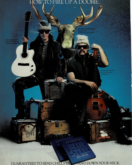Dean Markley Strings - Pat Simmons & Tom Johnston of Doobies - 1989 Print Ad