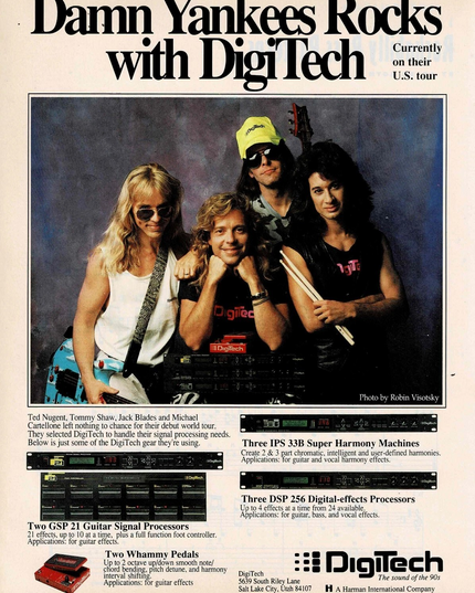 DAMN YANKEES - DigiTech - 1991 Print Advertisement