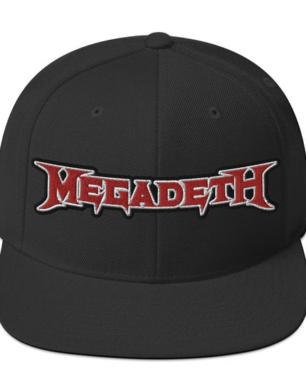 MerchMoment MegaDeth Classic Logo Embroidered Snapback Hat [Apparel]