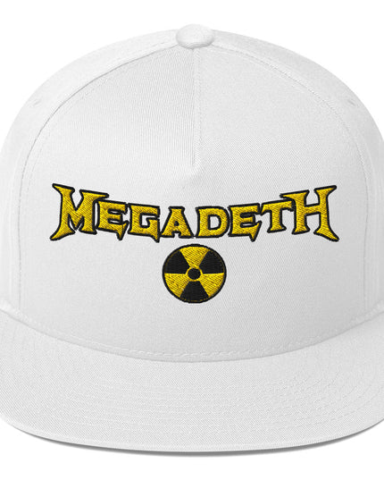 MerchMoment MegaDeth Nuclear Logo Embroidered Snapback Hat []