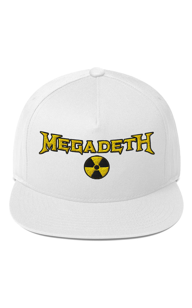 MerchMoment MegaDeth Nuclear Logo Embroidered Snapback Hat []