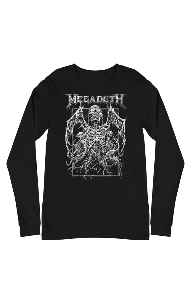 MerchMoment Megadeth - Skeleton Wings Long Sleeve T-Shirt [Apparel]