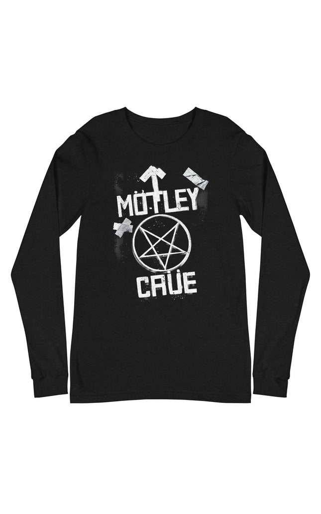 Motley Crue - Black and White Logo Long Sleeve T-Shirt [Apparel]