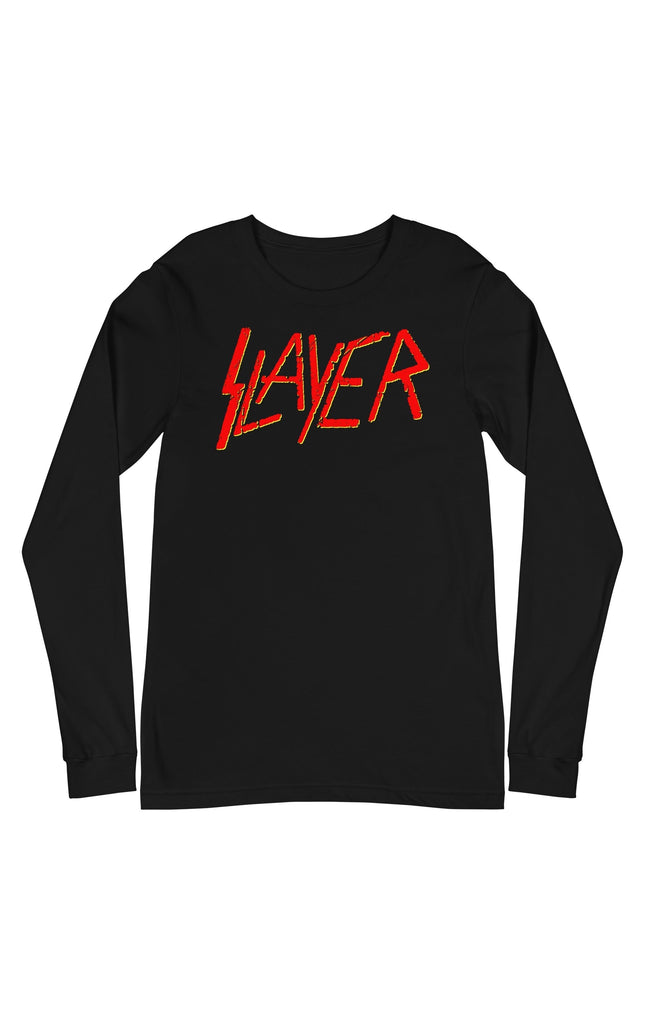 MerchMoment Slayer - Red Logo Long Sleeve T-Shirt [Apparel]