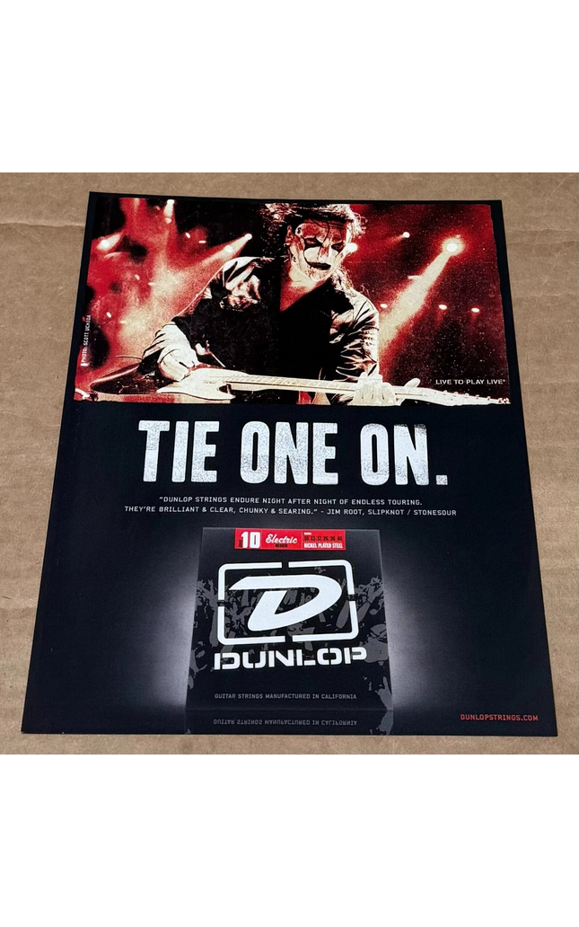 JIM ROOT of Slipknot - Dunlop - 2008 Print Advertisement